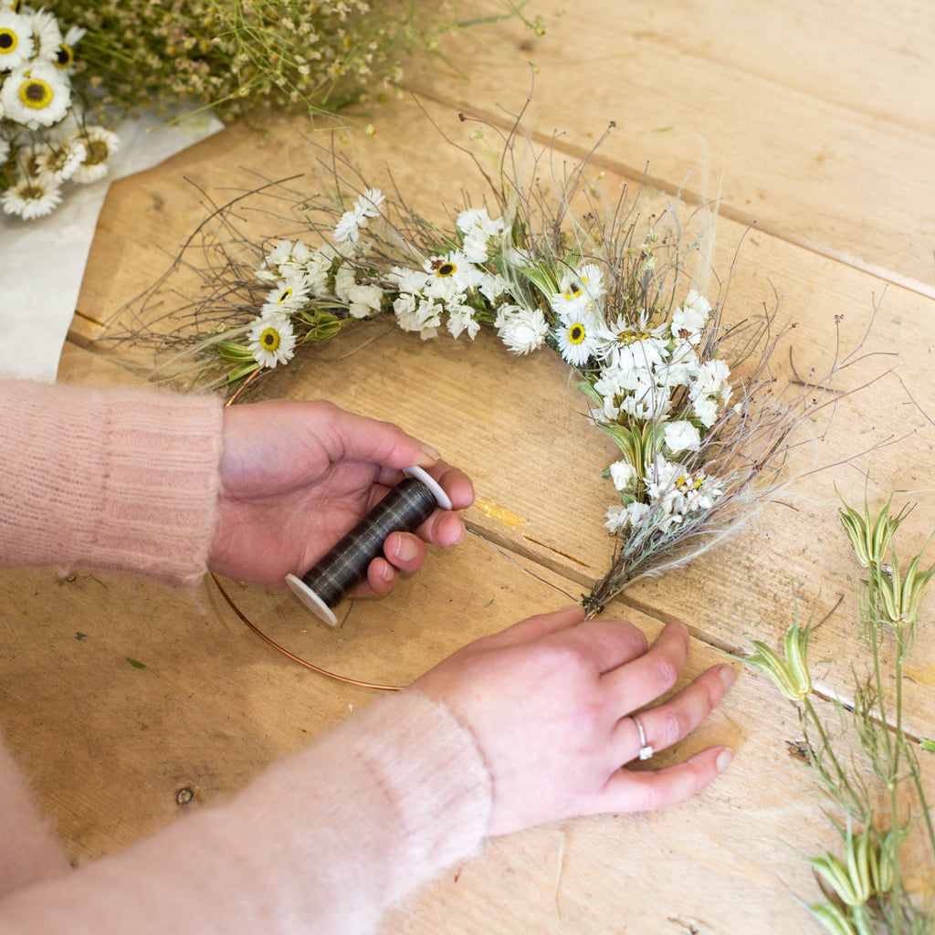 Dried Flower Wreath Workshop Saturday 28th February 2026 @ 10am - 12pm