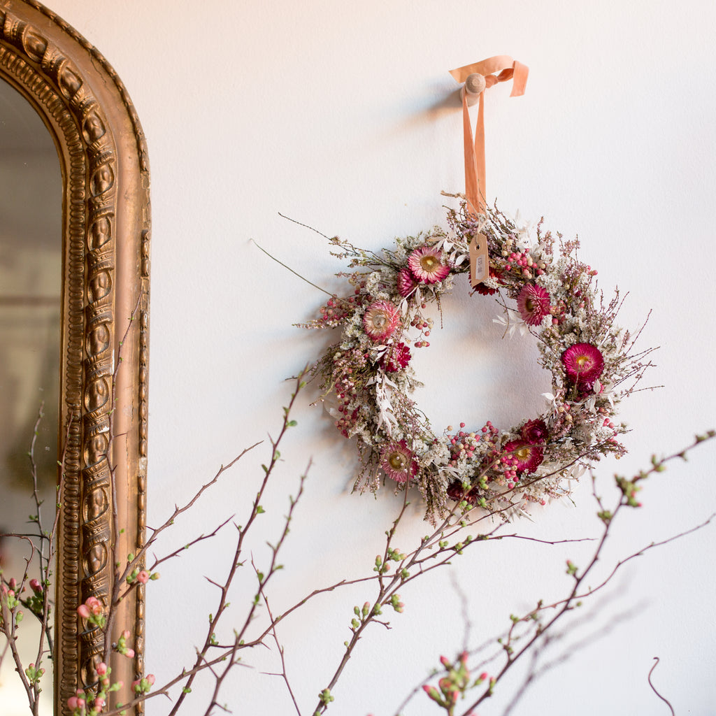 Dried Flower Wreath Workshop Saturday 6th June 2026 @ 10am - 12pm